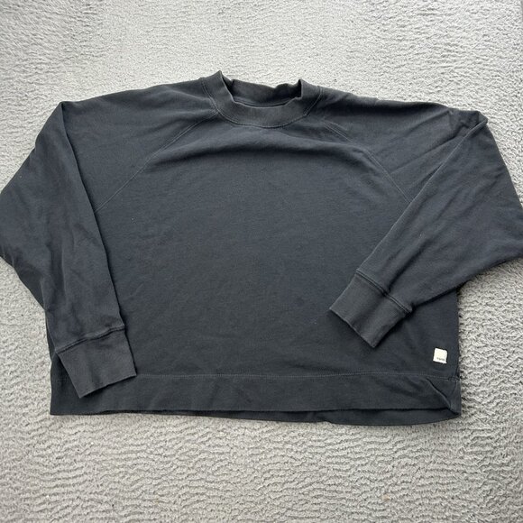 Vuori Oversized Crew Cropped Sweatshirt Gray Size Small S Womens - Picture 1 of 6